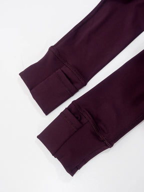 Conjunto Esportivo Feminino com Zíper Dourado e Calça Modeladora
