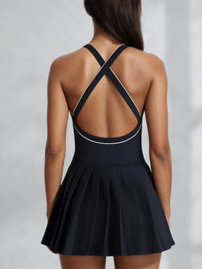 Vestido Esportivo Feminino Yoga & Tênis – One-Piece com Bojo | Alta Elasticidade & Secagem Rápida