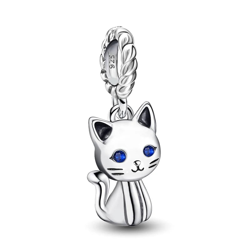 Berloque de Prata 925 – Coração, Flor, Trevo e Tartaruga