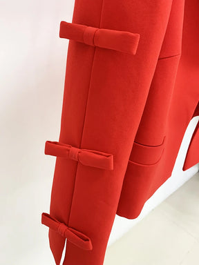 Blazer com Laço e Detalhes na Manga