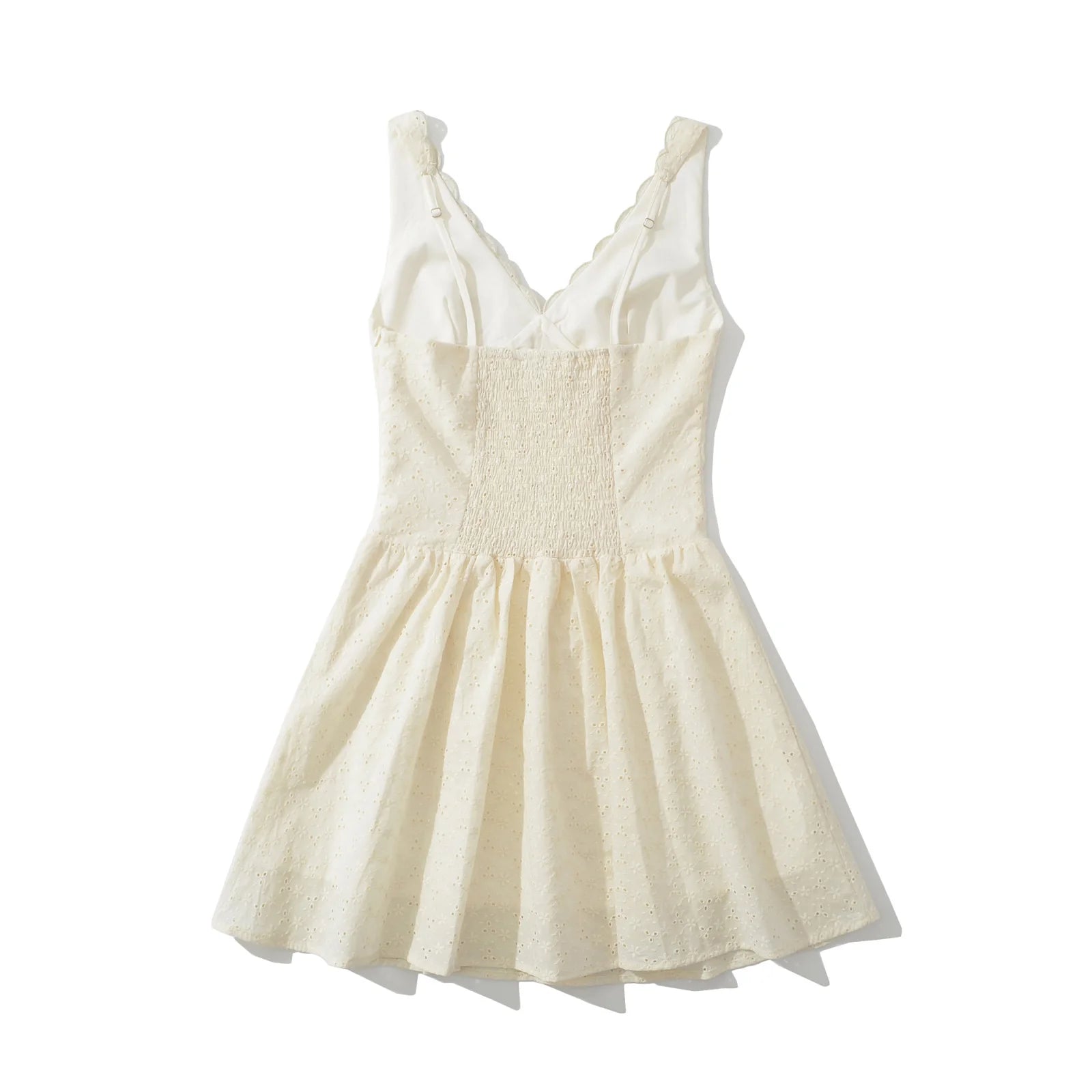 Vestido Prairie Chic – Floral Bordado, Mini, Verão
