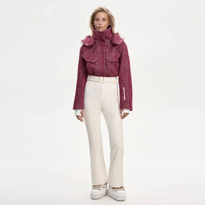 Macacão Feminino de Inverno em Lã com Design Estruturado e Zíper Frontal – Elegância Contemporânea
