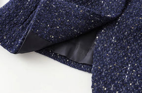 Colete Tweed com Cinto – Elegância e Estilo Atemporal