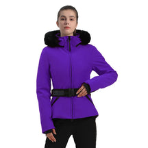 Jaqueta Feminina de Inverno para Ski e Snowboard – impermeável, Capuz e Tecnologia Corta-Vento