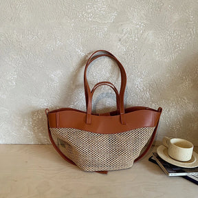 Bolsa Palha Trançada - Elegância e Sofisticação