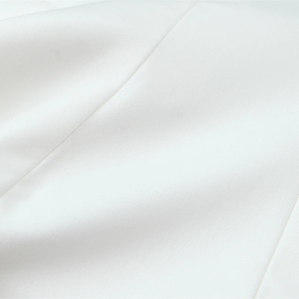 Blusa Sem Alças com Laço - Top Cropped Branco Estilo Chic