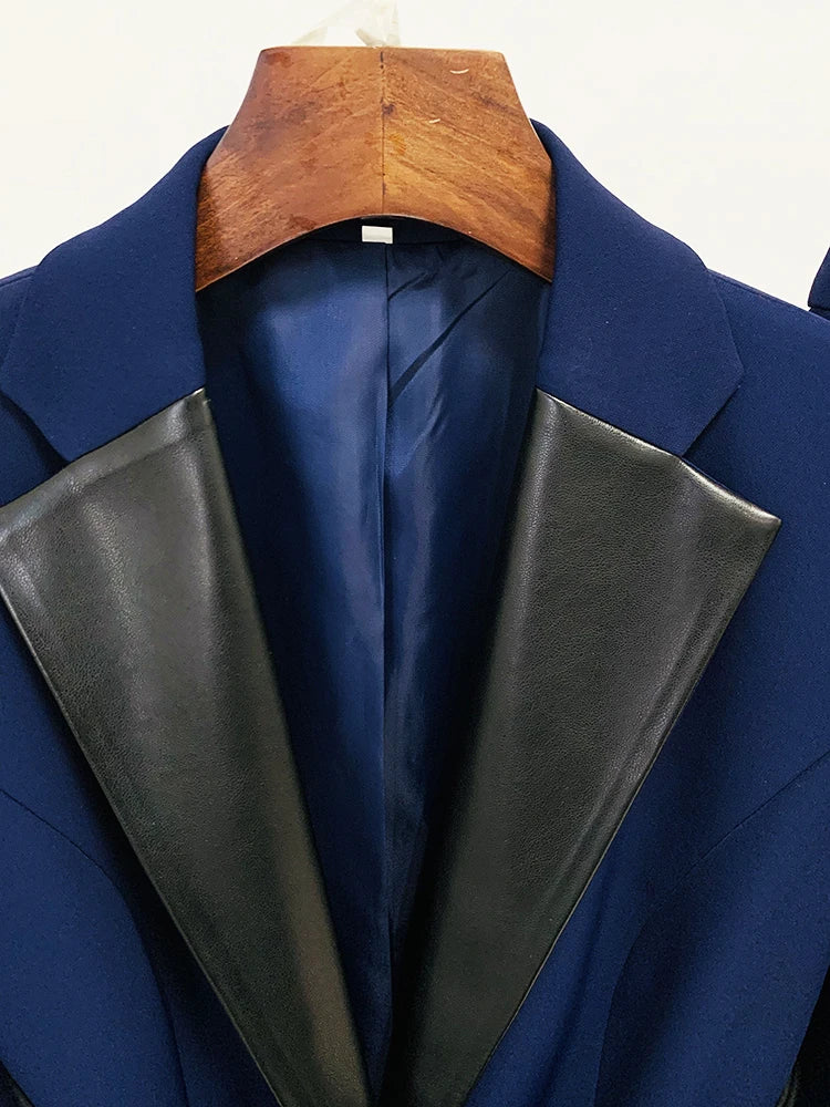 Conjunto Blazer Com cinto couro - Alfaiataria