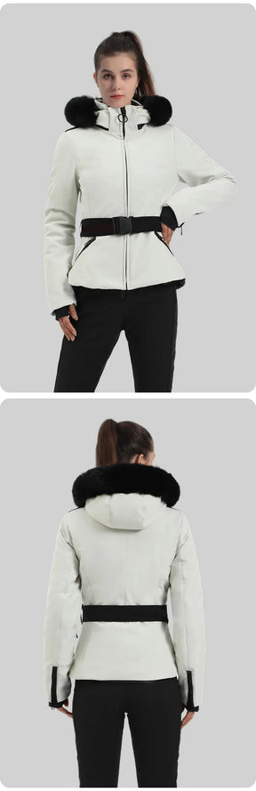 Jaqueta Feminina de Inverno para Ski e Snowboard – impermeável, Capuz e Tecnologia Corta-Vento