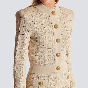 Cardigan Alta costura Com detalhes