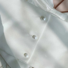 Colete com Laço Grande e Alças Finas - Estilo Sexy e Elegante