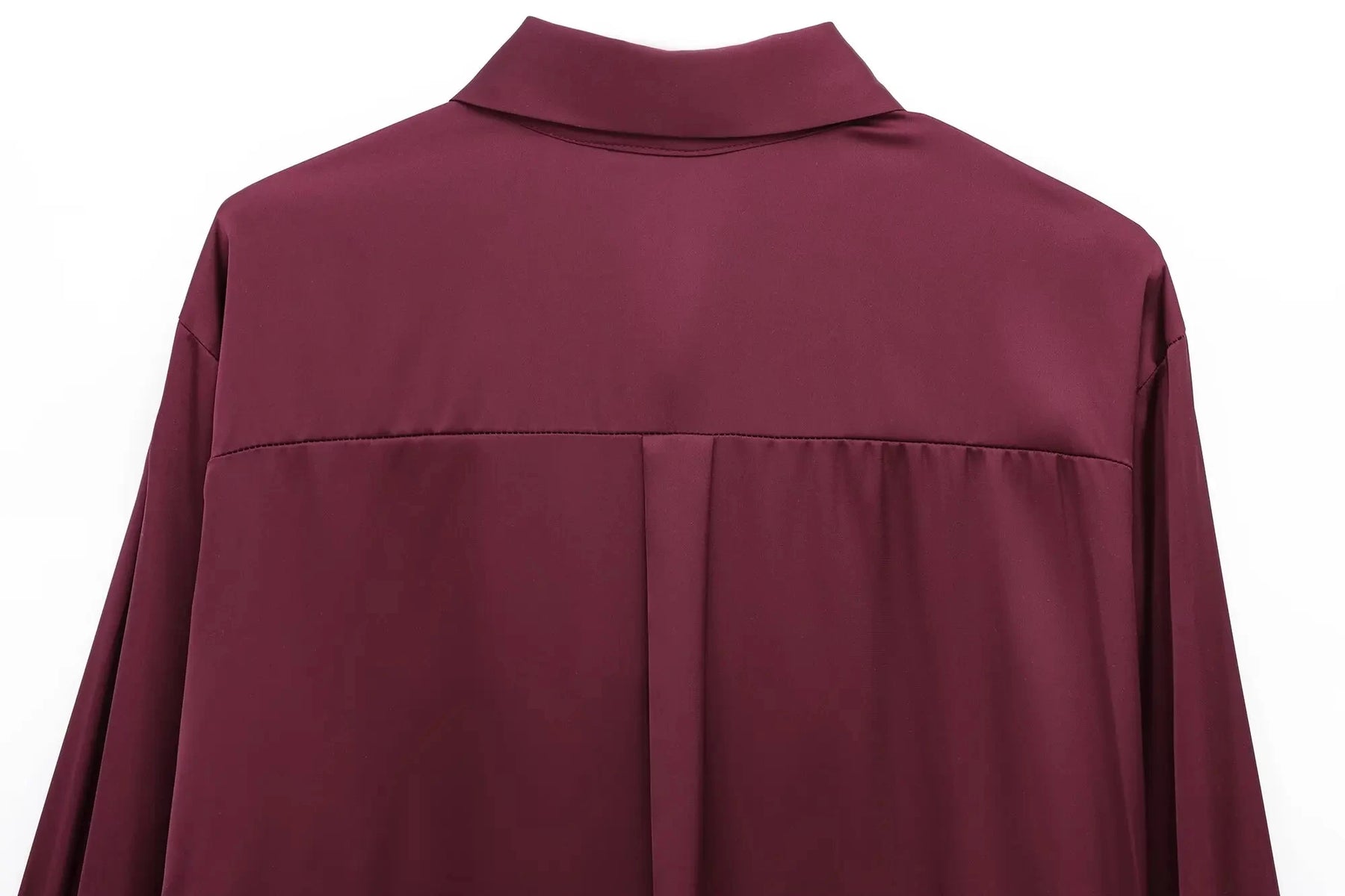 Camisa Vinho com Botões Dourados