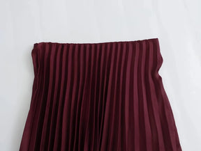 Saia Plissada Elegante Sofisticada