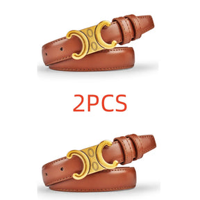 Cintos Duas Unidades - Couro Legítimo Celine  - Fivela