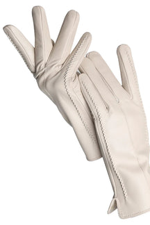 Luvas Femininas em Pelica (Couro de Ovelha) com Forro Aveludado e Toque para Tela – Elegância de Inverno