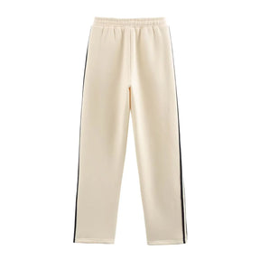 Conjunto Jogger Feminino Forrado em Lã – Bordado, Ajuste Solto e Design Térmico