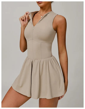 Vestido Esportivo com Saia Integrada – Conforto, Antiamassado e Secagem Rápida