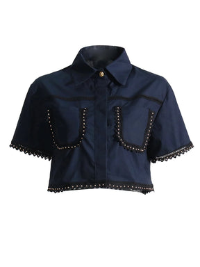 Conjunto Slim de Duas Peças - Detalhes bordados na Renda