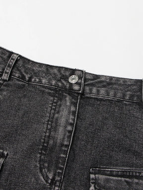 Conjunto Jeans top e saia cargo  - Novidade