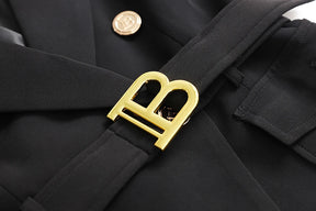 Blazer Com Cinto B - Alfaiataria Luxo
