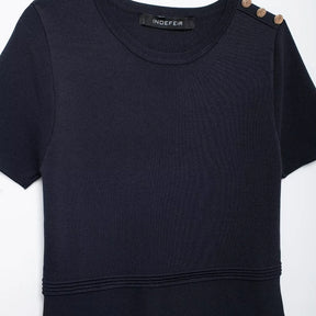 Mini Vestido Vintage com Plissado Elegante – Perfeito para Noite e Verão