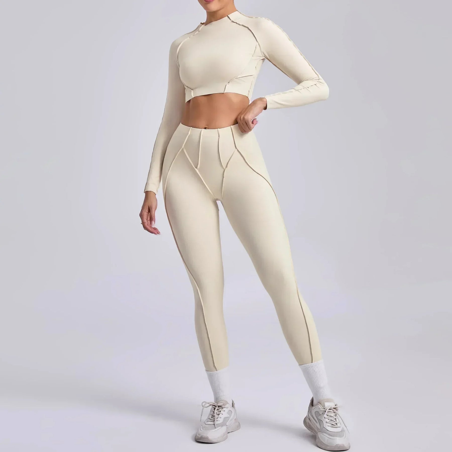 Conjunto Fitness Feminino – Legging + Blusa Manga curta | Conforto, Elasticidade e Performance