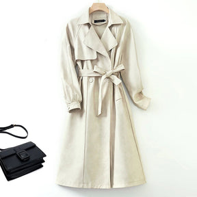 Trench Coat em Pelica de Carneiro com Cinto Integrado