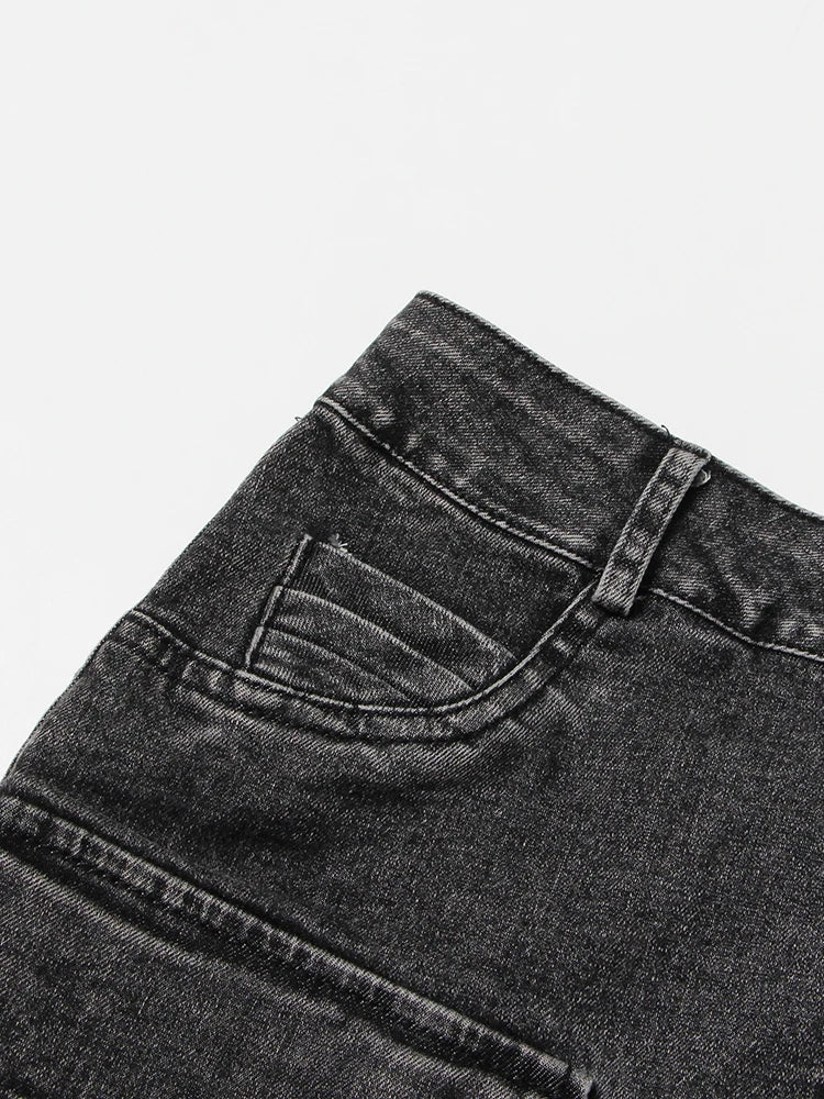 Conjunto Jeans top e saia cargo  - Novidade