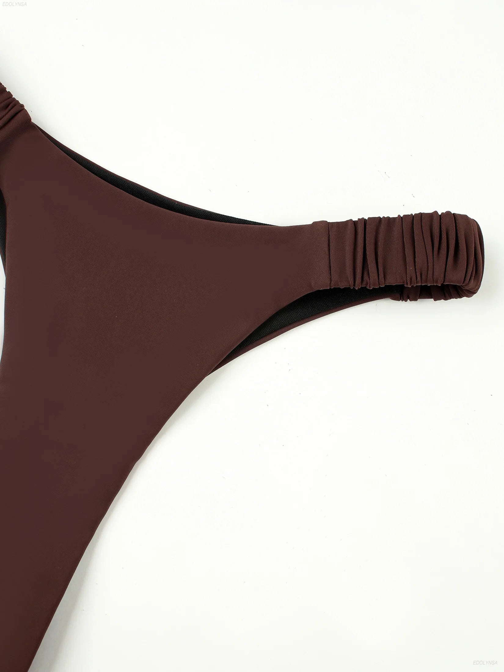 Conjunto de Biquíni com Efeito Push-Up e Saia Franzida