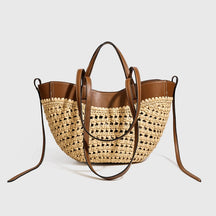 Bolsa Palha Trançada - Elegância e Sofisticação