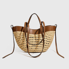 Bolsa Palha Trançada - Elegância e Sofisticação