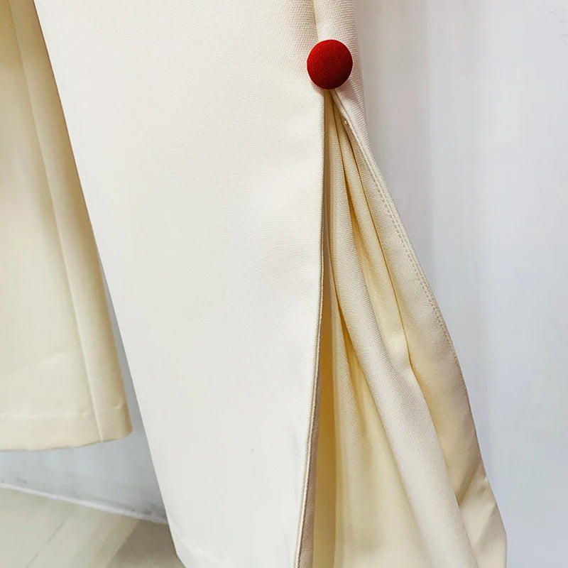 Conjunto Alfaiataria com detalhe botões elegante