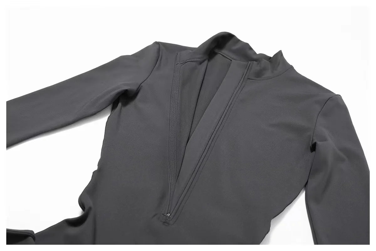 Macacão sem costura outerwear alta elasticidade