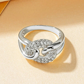 Anel de Luxo – Banhado a Ouro 14k