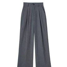 Calça de Alfaiataria Listrada – Cintura Alta e Silhueta Wide Leg Elegante