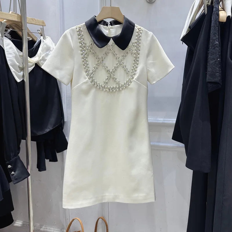 Vestido Bordando Mão Alfaiataria Luxo