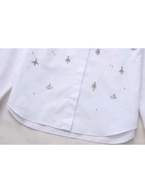 Camisa bordado em Cristais - Novidade