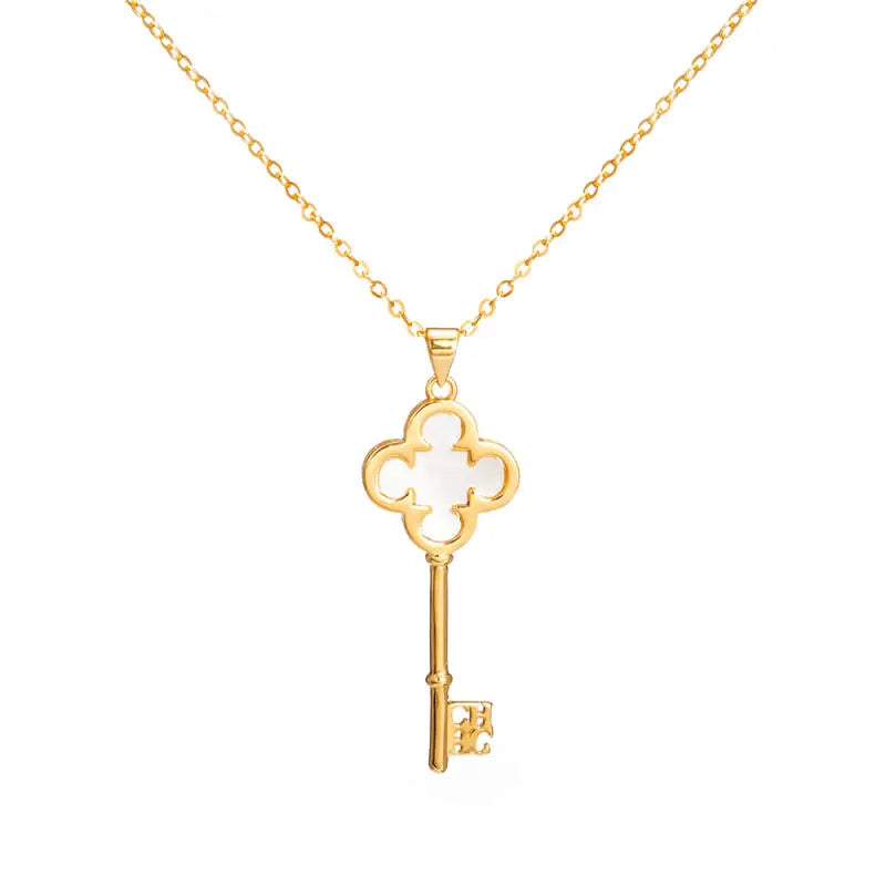 Colar CHCH Elegante Bicolor com Zircônias Delicadamente Cravadas e Pingente Sofisticado Ajustável