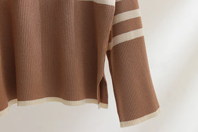 Conjunto Tricô de modal - Listrado