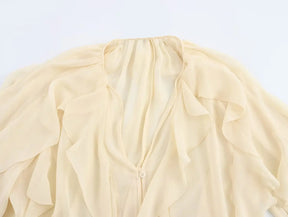 Blusa com Babados e Amarração – Leveza e Estilo para o Dia a Dia