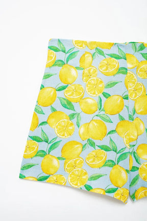 Conjunto Verão – Camisa Estampada com Amarração + Shorts de Cintura Alta