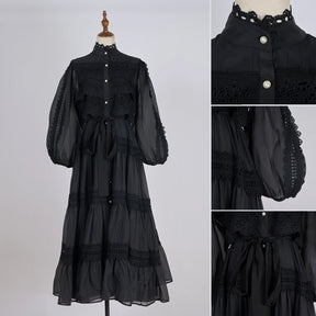 Vestido Lumière – Edição Exclusiva com Renda Bordada