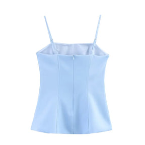 Conjunto Feminino Elegante – Top Tomara-Que-Caia Ajustado + Saia Curta