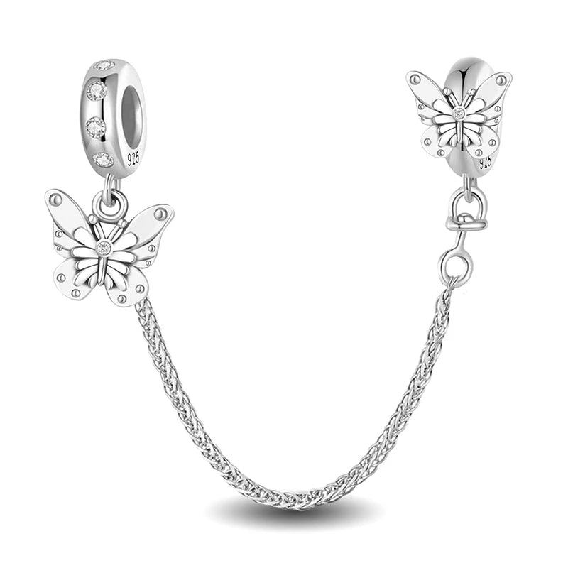 Berloque de Prata 925 – Coração, Flor, Trevo e Tartaruga