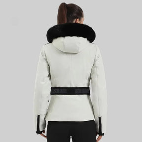 Jaqueta Feminina de Inverno para Ski e Snowboard – impermeável, Capuz e Tecnologia Corta-Vento