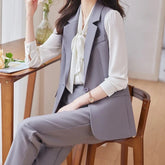 Conjunto Três Peças - Camisa, Colete e Blazer