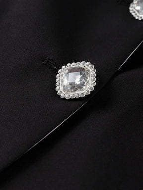 Conjunto Elegante – Blazer com Laço e Saia Mini A-Line