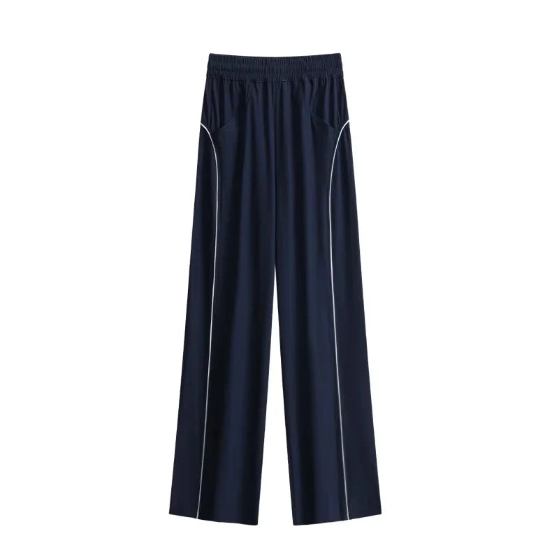Conjunto Esportivo 2 Peças – Jaqueta de Manga Longa e Calça Pantalona Conforto Total