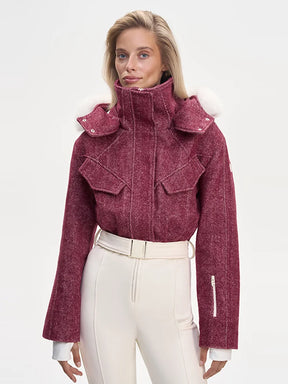 Macacão Feminino de Inverno em Lã com Design Estruturado e Zíper Frontal – Elegância Contemporânea
