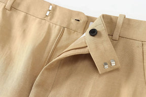 Calça Reta – Linho  Premium, Elegante e Confortável