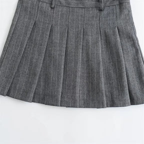 Conjunto Blazer e Saia Alfaiataria - Novidade